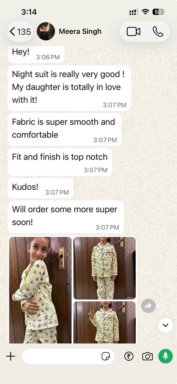WhatsApp testimonial from Meera Singh